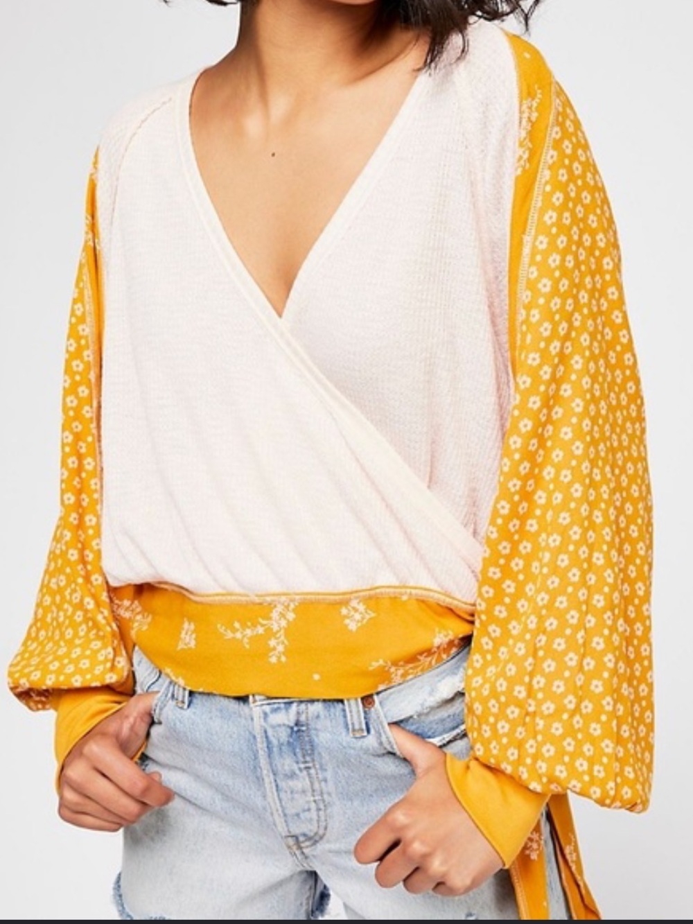 LIKE NEW Free People Auxton Wrap Top